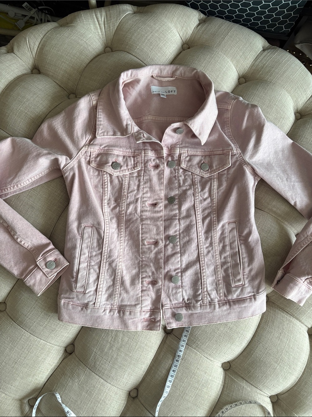 LOFT Light Pink Girls' Denim Jacket
